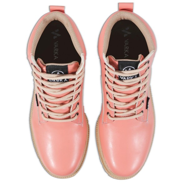 Sepatu Boots Wanita V 5278 Brand Varka Sepatu Sneaker Kets Wanita Trendi Berkualitas Warna Peach