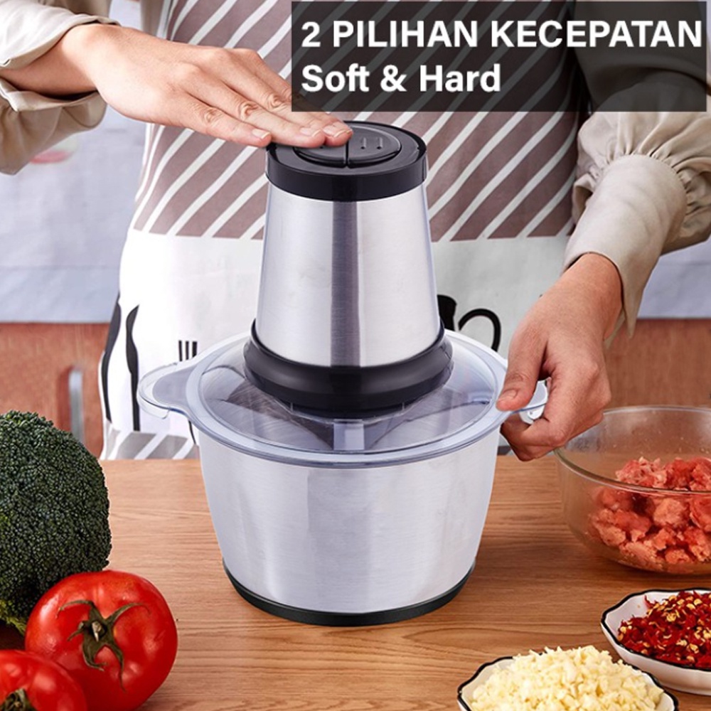 Blender Daging Stainless / Gilingan Daging Serbaguna Stainless Steel - 2 Liter