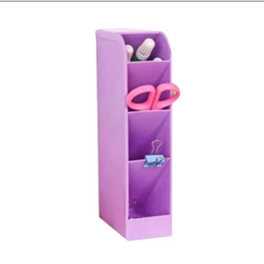 RAK MINI 4 SEKAT Tempat Alat Tulis / Mini Rack Tempat Sendok Gunting