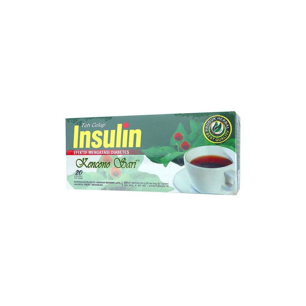 Teh Celup Insulin Kencono Sari Teh Obat Herbal Diet Diabetes Gula Darah Asli Original Isi 20