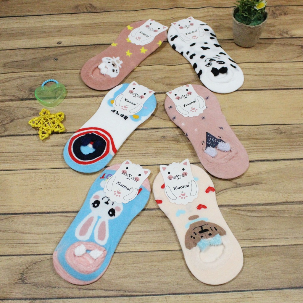 Kaos Kaki Korea Ankle Socks Cute Kaos Kaki Pendek Fashion Motif Lucu / Kaos Kaki Import Premium