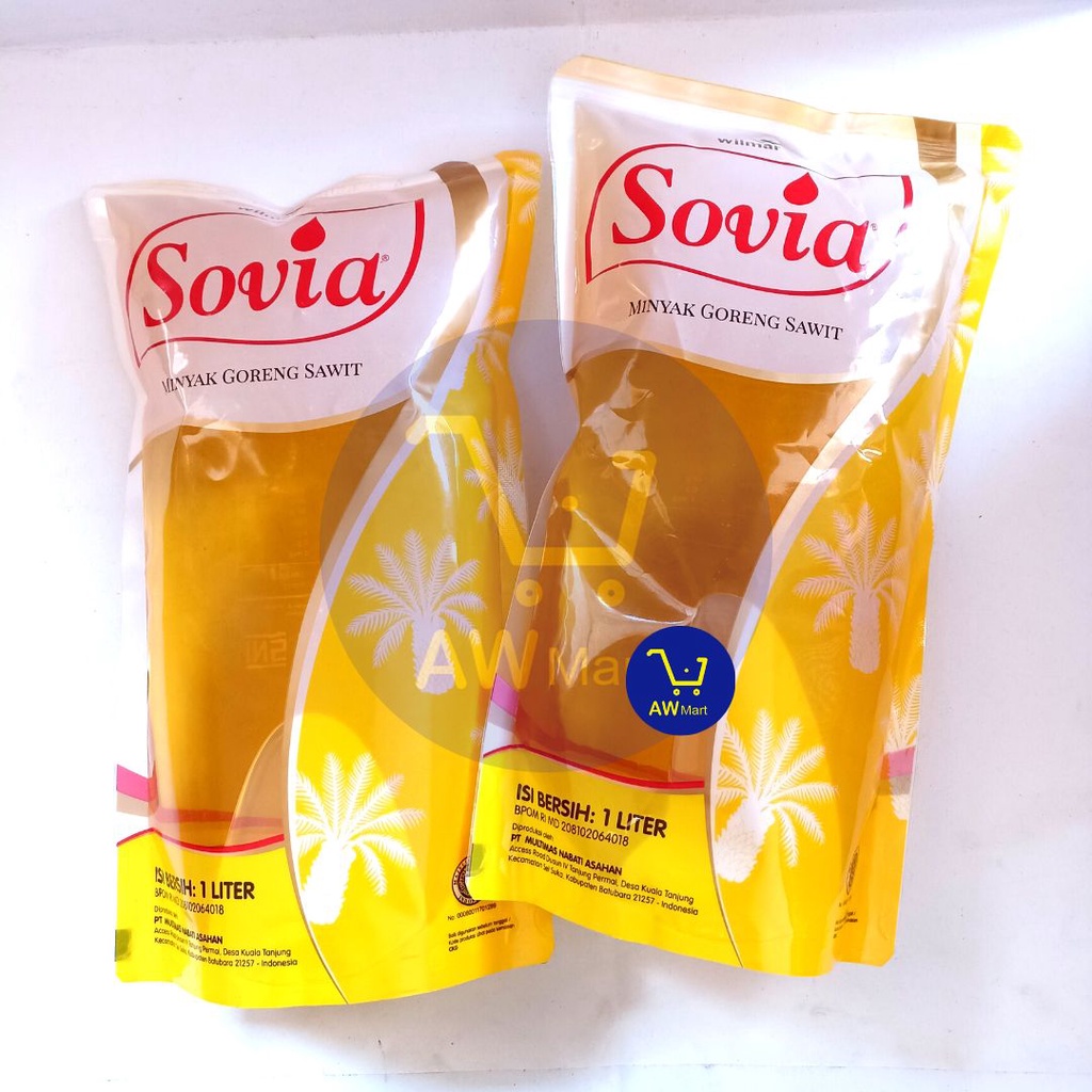 [GRAB/GOJEK!]  MINYAK GORENG SOVIA 1 LITER - MINYAK GORENG SAWIT