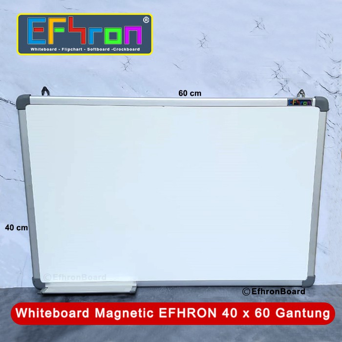 

Whiteboard EFHRON 40 cm x 60 cm Magnetic Gantung