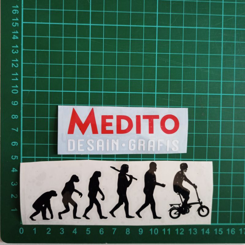 Sticker Cutting Evolution Bike