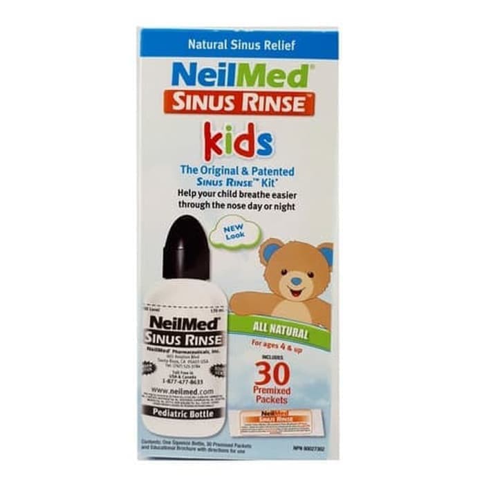 Neilmed Sinus Rinse Kids Starter Kit Neil Med Sinusitis Kid Flu Pilek