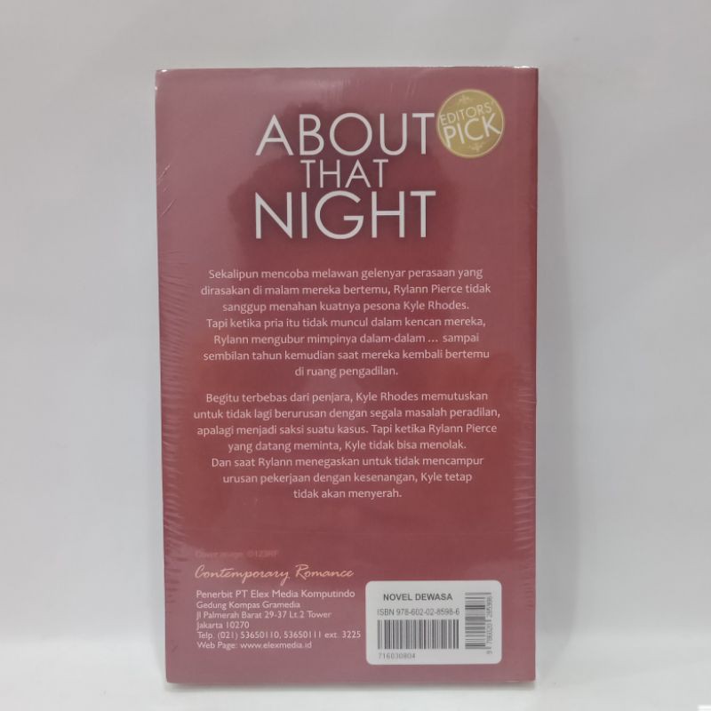 about that night - Julie james