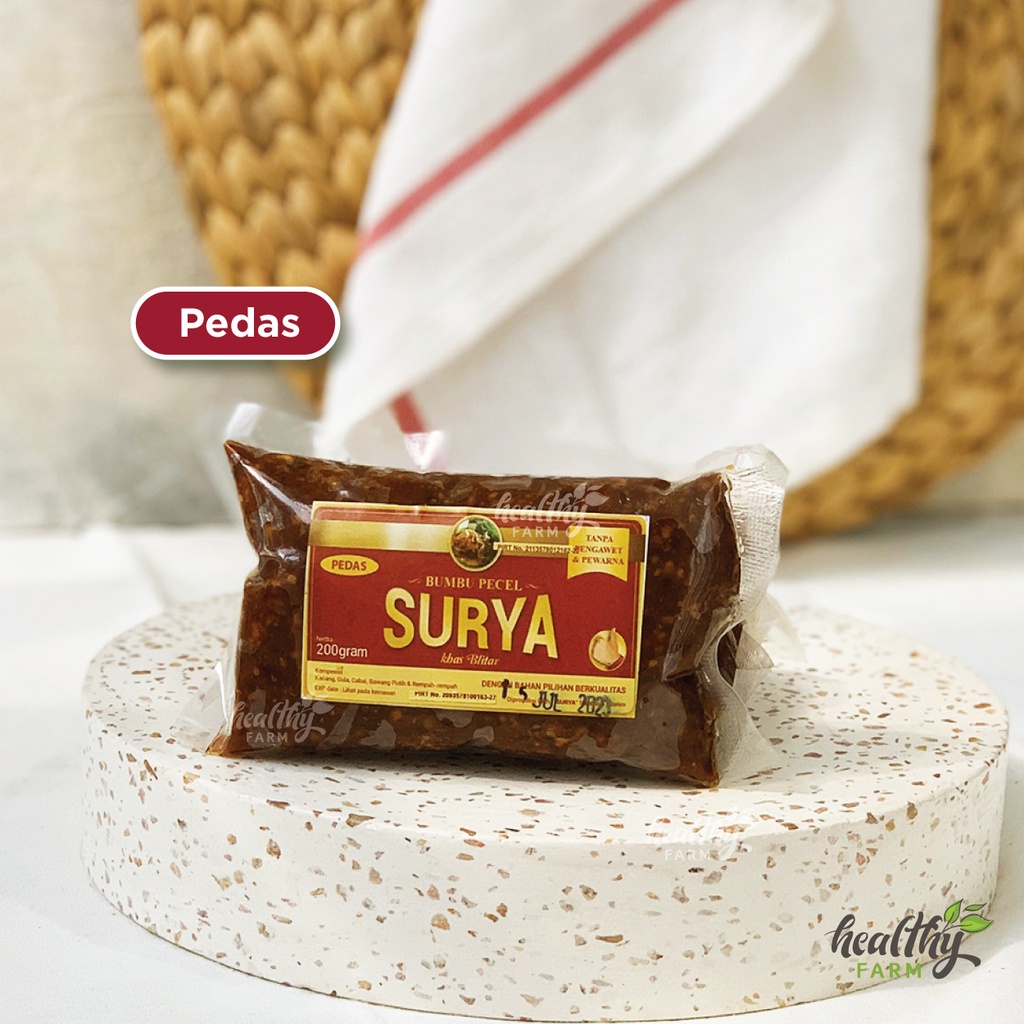 Sambal Pecel / Bumbu Pecel / Sambel Pecel / Bumbu Kacang Siap Makan Surya 200g