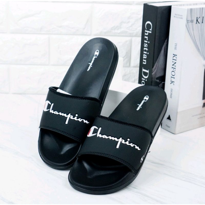 Sandal Sendal Slop Selop Slip On Slide Pria Wanita Cowok Cewek Laki Laki Casual Kekinian - Sendal Hush Puppies