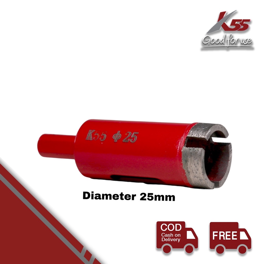 K55 Mata Bor Granit, Marmer & Keramik 25mm - Diamond Core Drill