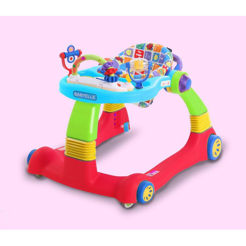 BABY WALKER 2 IN 1 BABYELLE BE 0188 kereta belajar jalan Baby Elle Makassar