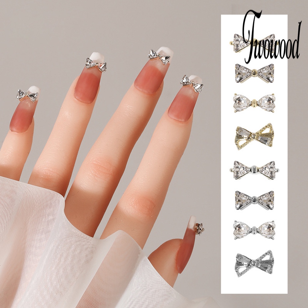 20 Pcs Ornamen Kuku Ringan Mewah Untuk Wanita