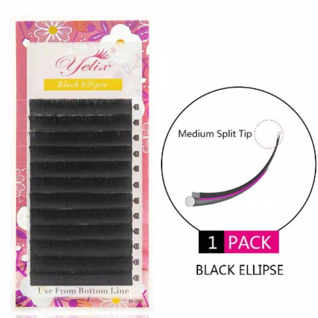 Yelix Black Ellipse Bulumata Eyelash Extension