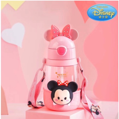 DISNEY WATERBOTTLE SQUISHY WITH STRAW/BOTOL AIR DENGAN SEDOTAN WD4473/WD4485