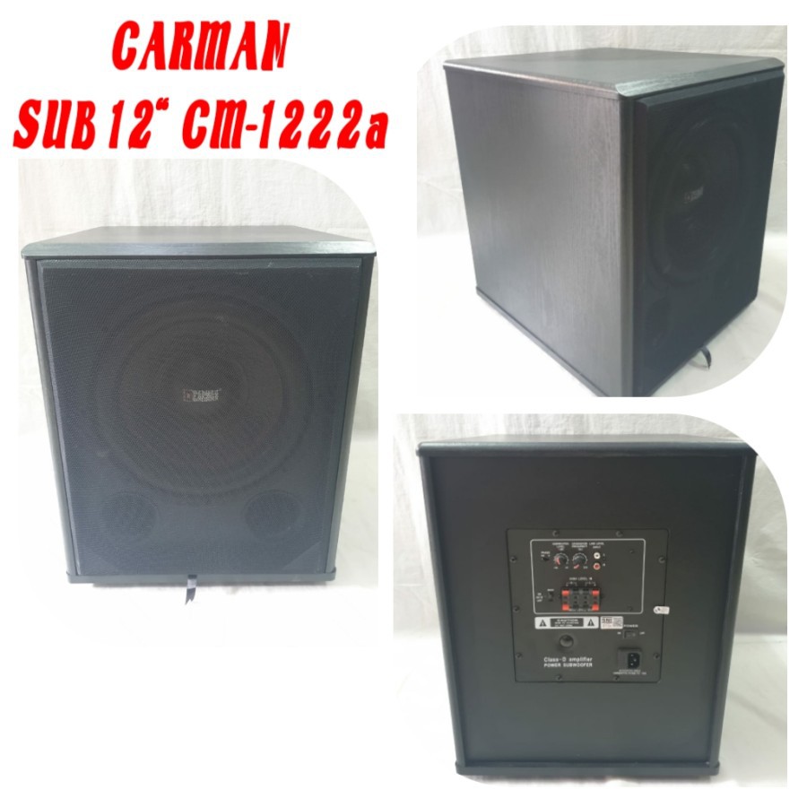 SUBWOOFER AKTIF 12 INCH CARMAN CM-1222A SUBWOOFER KARAOKE WOOFER DEPAN