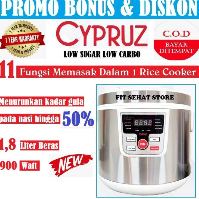 Cypruz Rice Cooker Low Carbo Low Sugar Rendah Karbo-Cyprus Ricecooker selalu ada