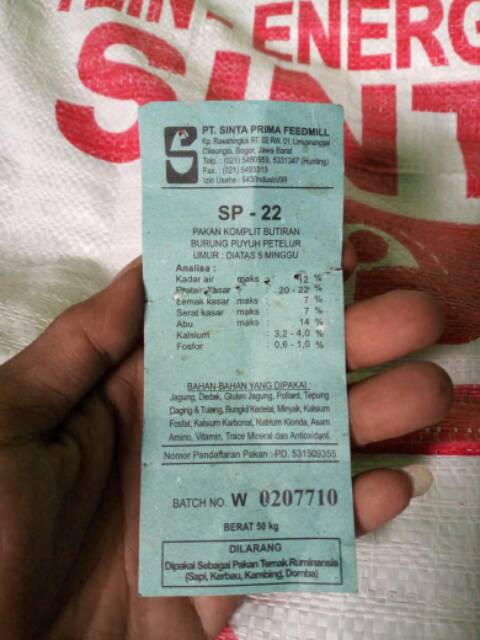 Pakan Puyuh Pur Sinta Sp22 Shopee Indonesia