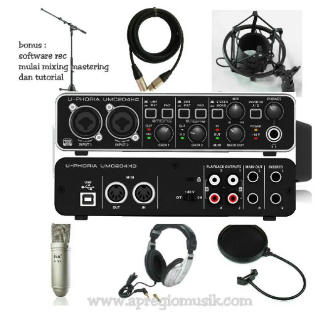 Paket alat rekaman lengkap