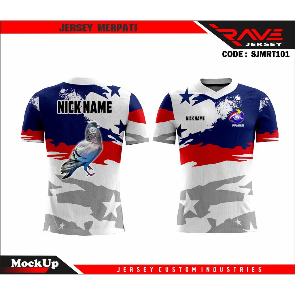 JERSEY KOMUNITAS MERPATI / JERSEY BURUNG PRINTING SUBLIME CUSTOM (SJMRT)