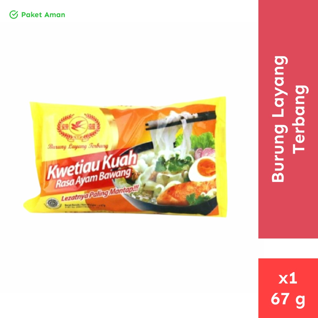 

Kwetiau Kuah - Ayam Bawang - 67 g x 1 pc - Burung Layang Terbang
