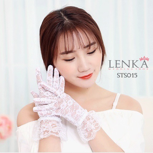 [TERMURAH] AKSESORIS WEDDING WANITA PESTA SARUNG TANGAN BRIDAL BROKAT STS015