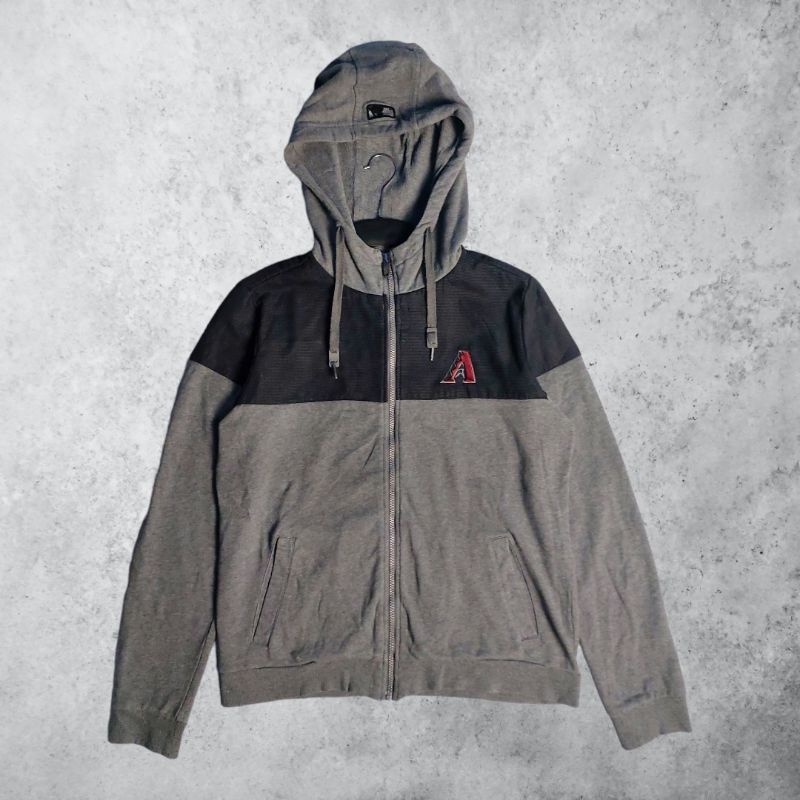 Zipper Hoodie MLB ARIZONE DIAMONDBACKS Original Second Fashion Style Pria atau Wanita