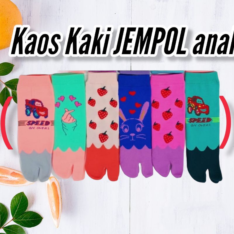 Kaos Kaki Jempol Anak TK SD Motif Cute || Kaos Kaki Anak Panjang