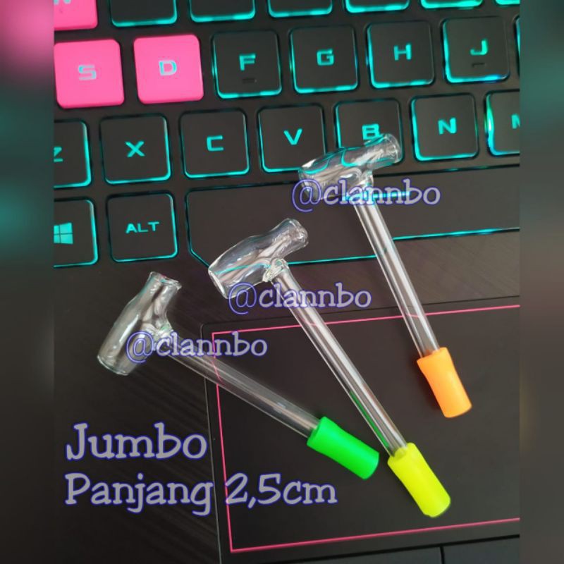 Ready 3 Item Pajangan Aksesori  Kaca Tipe Botol Jumbo Toko Bong