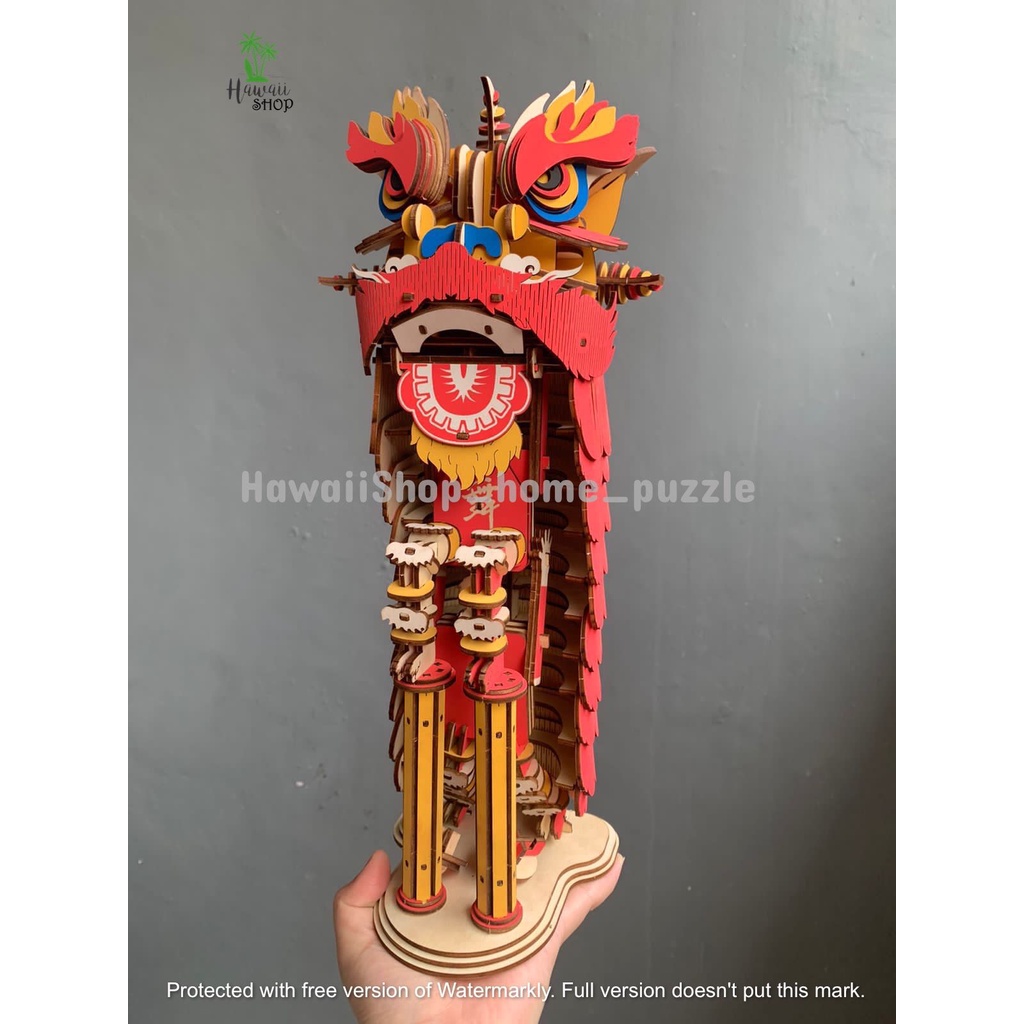 Puzzle 3D DIY bahan kayu -BARONGSAI