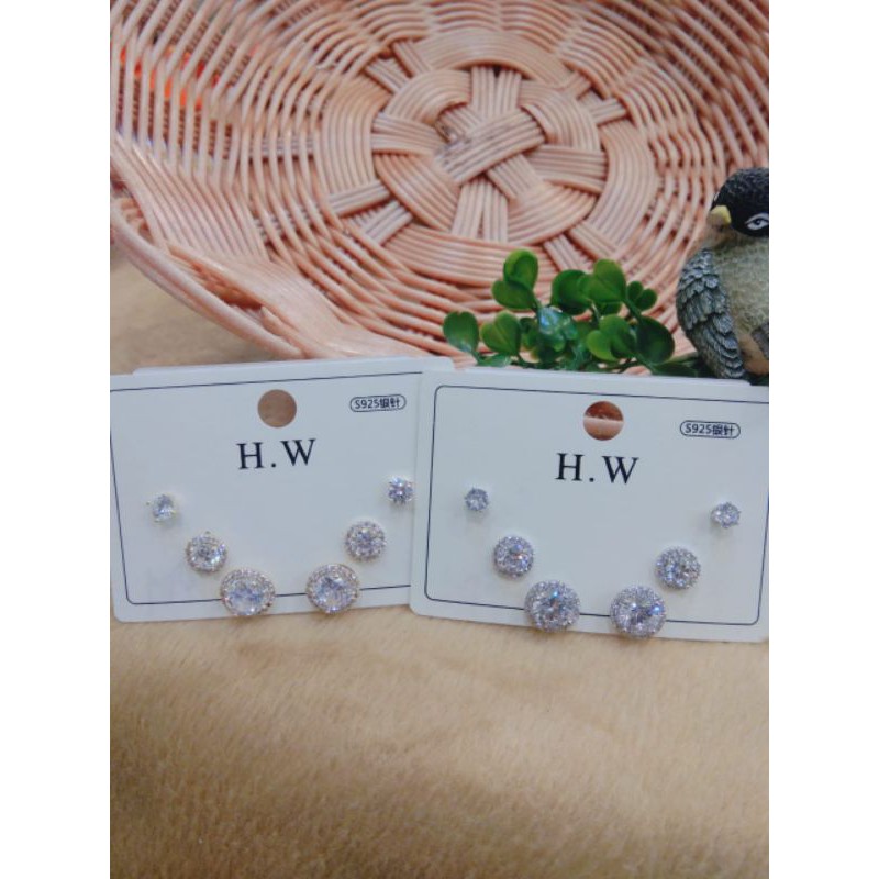 anting replika berlian set