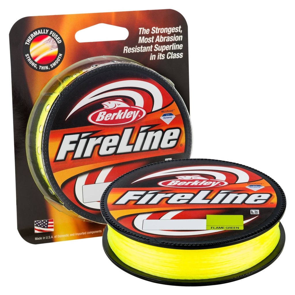 PE BERKLEY FIRELINE 125YD - FLAME GREEN