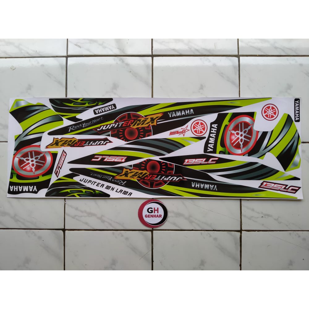 Striping motor jupiter mx old variasi hijau