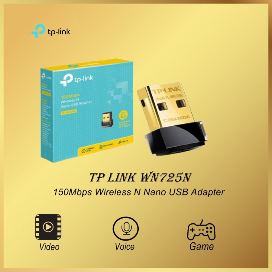 TP-LINK TL-WN725N : 150Mbps Wireless N Nano USB Adapter / USB Wifi