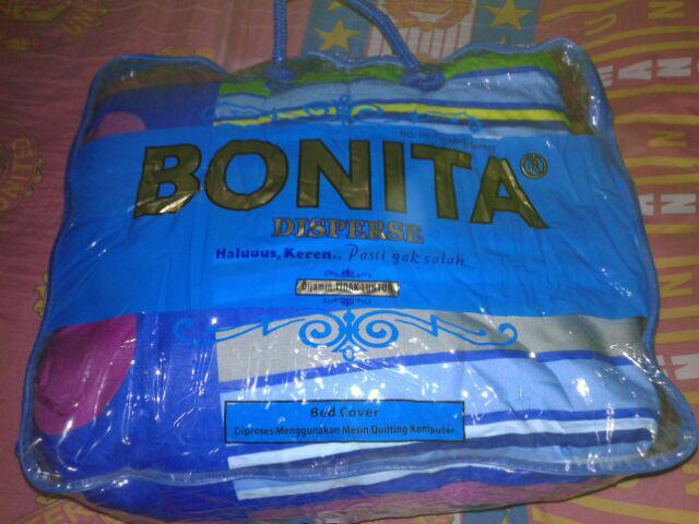 Bonita Bedcover Set 180x200 King Rumbai Minimalis ( Bed Cover ) Friamart