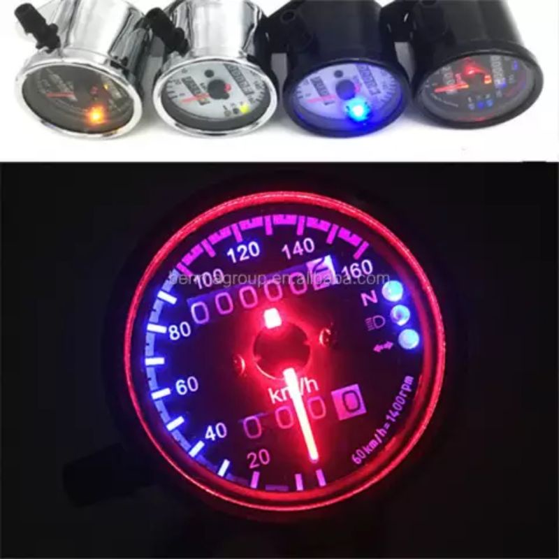 Speedometer Jarum Universal Crhome Hitam Spido Tabung CB Variasi Japstyle Classic Custom GL MP Tiger