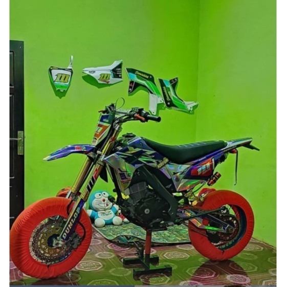 DECAL HOLOGRAM/CHROOM CRF/KLX PREMIUM CUSTOM DESAIN