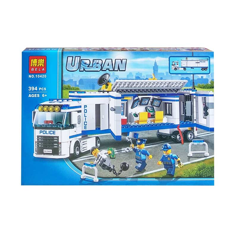 Mainan Anak Edukasi Seru Lego Brick BELA URBAN POLICE 394PCS - 10420
