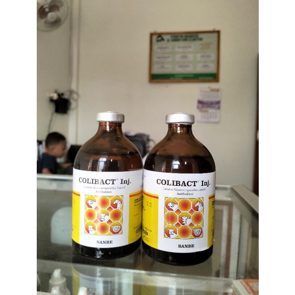 COLIBACT INJEK 100 ML - obat antibiotik dan  obat diare pada sapi kambing domba hewan ternak
