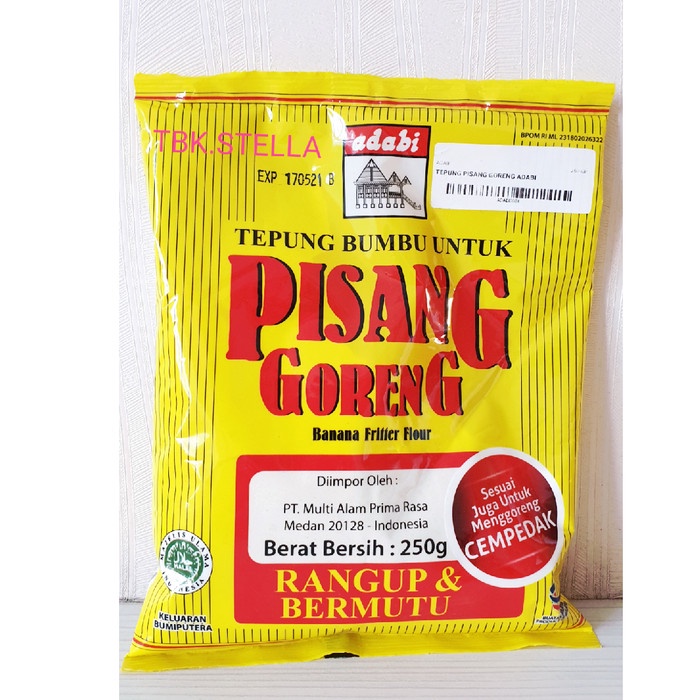 

MURAH TEPUNG GORENG PISANG ADABI 250 GR