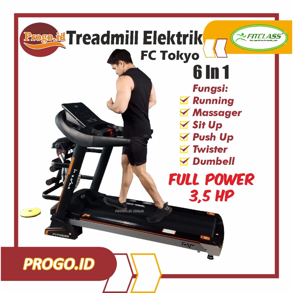 Walking Pad Treadmill FC Tokyo Treadmill Elektrik Trademill Tritmil Alat Olahraga Treadmill Treadmil