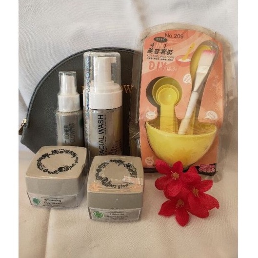 Ms glow paket ultimate ORI free mangkok masker