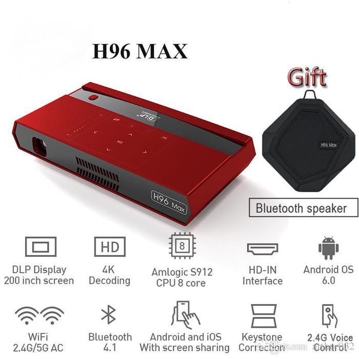 

Irled | New Ezzrale Smart Mini Ocket H96 Max Octa Core Dlp Projector Original