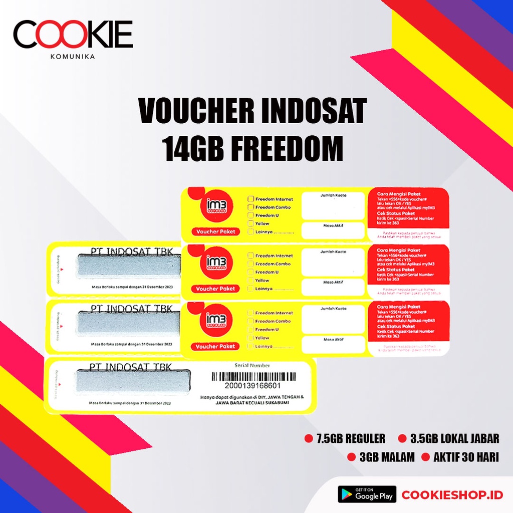 VOUCHER ISAT 14GB FRD COMBO (NON ATTACK)