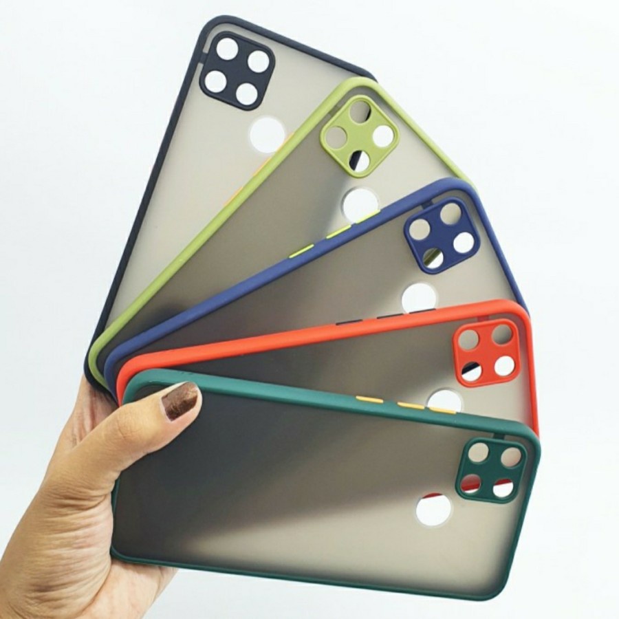 CASE MATTE REALME C21Y TRANSPARAN FUZE MACARON MY CHOICE - FA