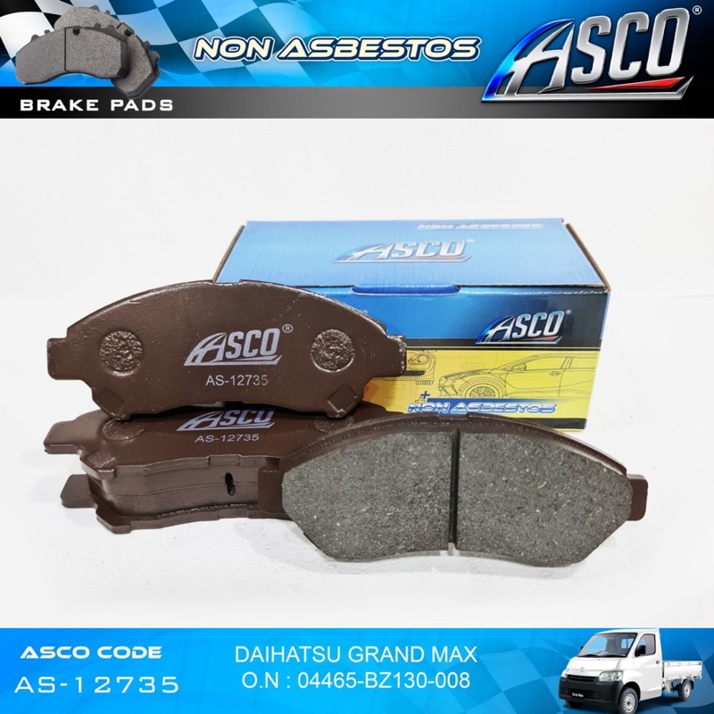 Brake Pad Kampas Rem Depan Set Daihatsu Granmax &amp; Luxio ASCO AS-12735