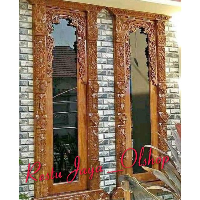 Jendela Ukiran gebyok jati jepara