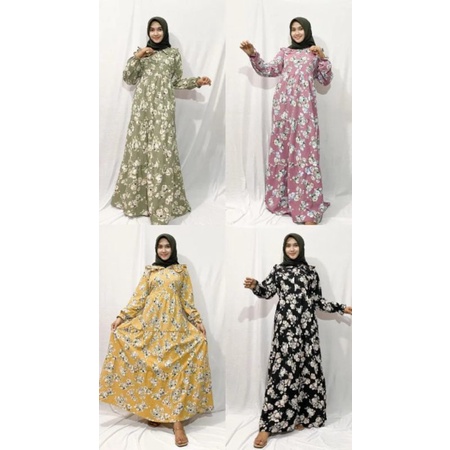 Gamis Canda Airflow Bunga