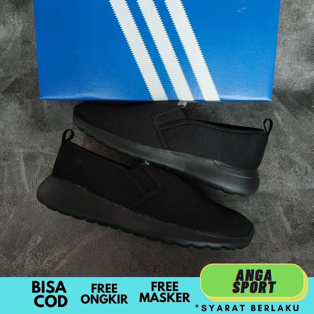 SEPATU PRIA SLIP ON ADIDAS CLOUDFOAM SEPATU SLOP COWOK CASUAL MADE IN VIETNAM