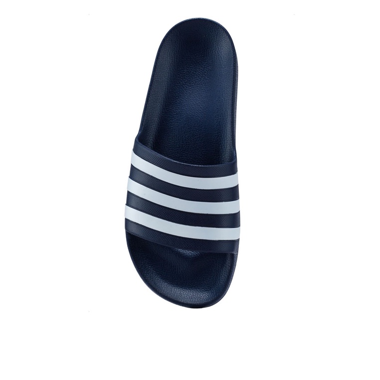SANDAL ADIDAS PRIA ORIGINAL SLIDE ADILETTE AQUA BIRU NAVY BLUE