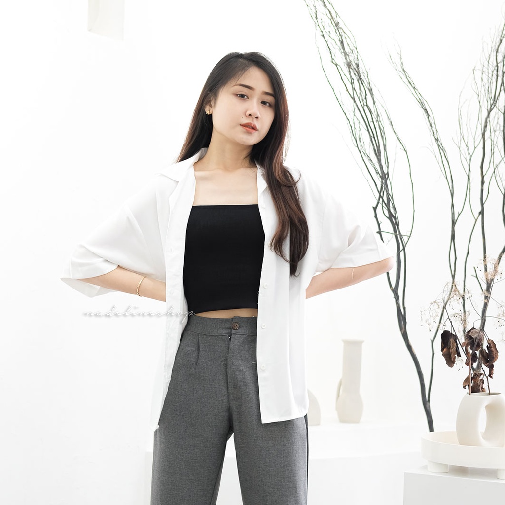 SUMMER SHIRT POLOS KEMEJA OVERSIZE SANTAI LENGAN PENDEK KERAH BOWLING BAHAN RAYON PREMIUM-NAMBASHIRT-4