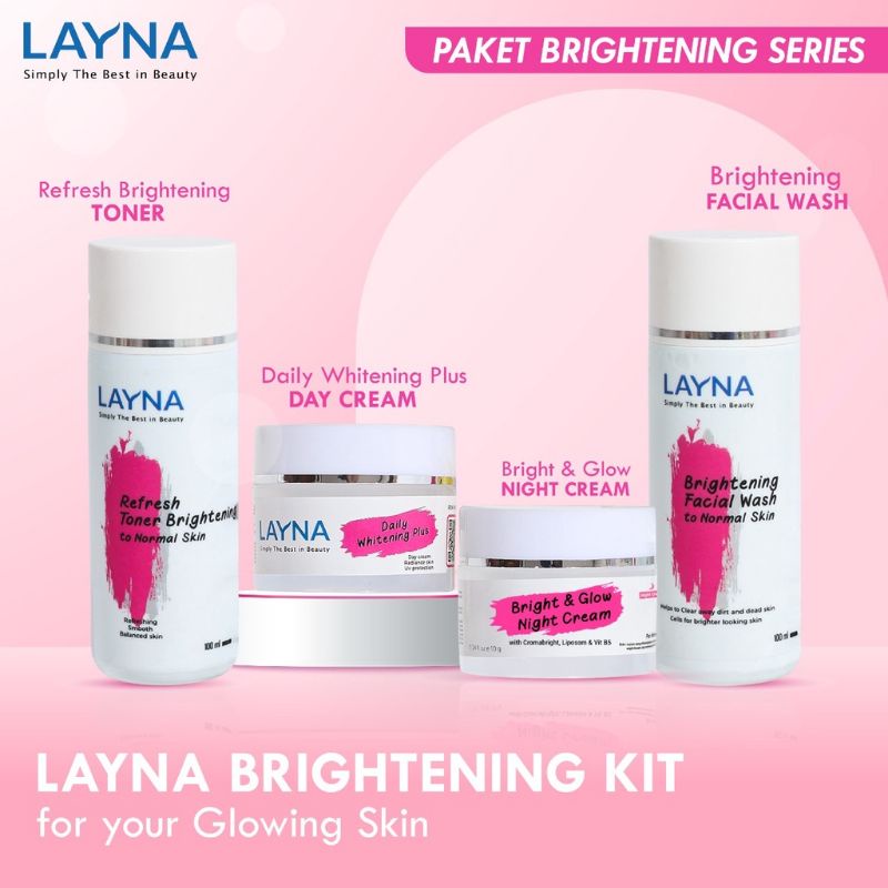 Layna Paket Whitening Plus + Serum DNA Salmon